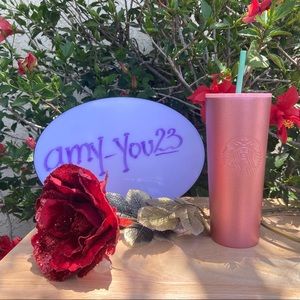 Starbucks Rose Gold stainless steel tumbler